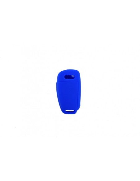 Copertura chiave auto in silicone per AUDI - Blu