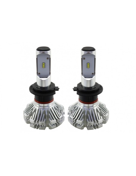 Lampadine LED H7 6000K Can-Bus CSP chip 360 60W 3000 lumen senza ventola