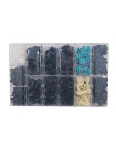 Kit di fissaggio in plastica da 370 pezzi