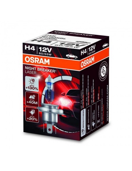 OSRAM NIGHT BREAKER ILLIMITATO H4 alogeno proiettore 12V 60-55W