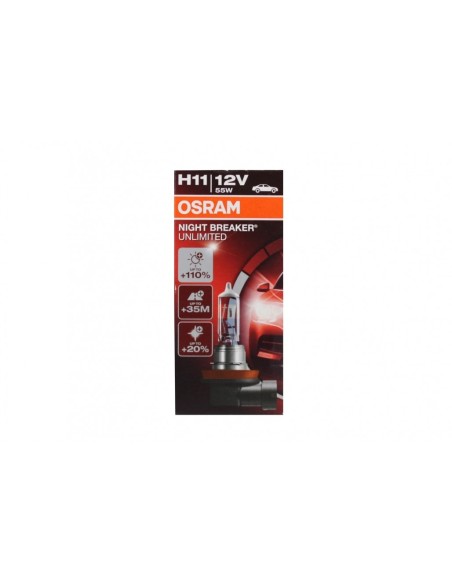 OSRAM NIGHT BREAKER ILLIMITATO H11 Proiettore alogeno 12V 60-55W