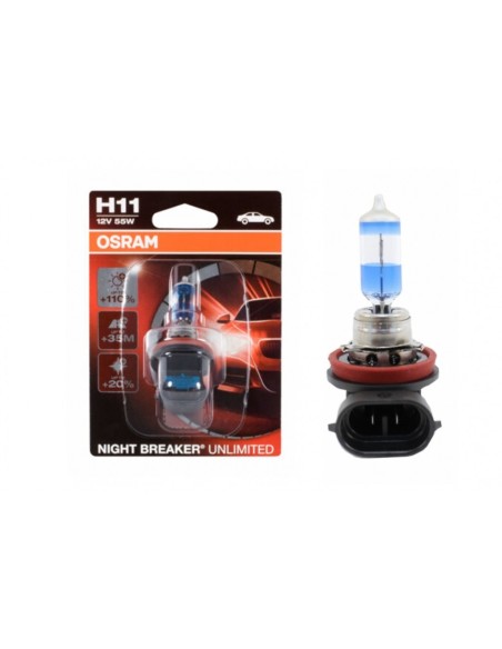 OSRAM NIGHT BREAKER ILLIMITATO H11 Proiettore alogeno 12V 60-55W