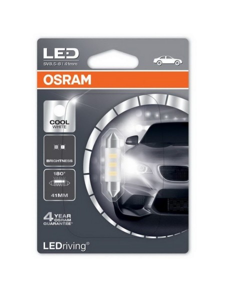 OSRAM LED che guida festone bianco freddo 41mm ("C5W" forma 6411) 6000K (M2)