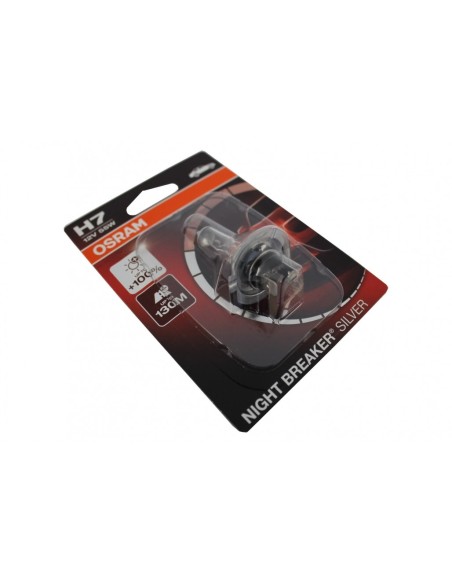 OSRAM alogeno lampada frontale notte interruttore argento 64210NBS-01B H7 12V 55W blister (1 unità)