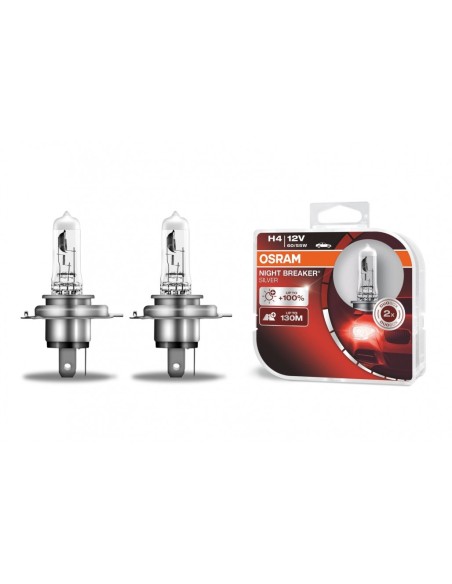 OSRAM NIGHT BREAKER SILVER H4 Proiettore alogeno 12V 60-55W