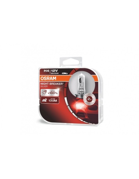 OSRAM NIGHT BREAKER SILVER H4 Proiettore alogeno 12V 60-55W