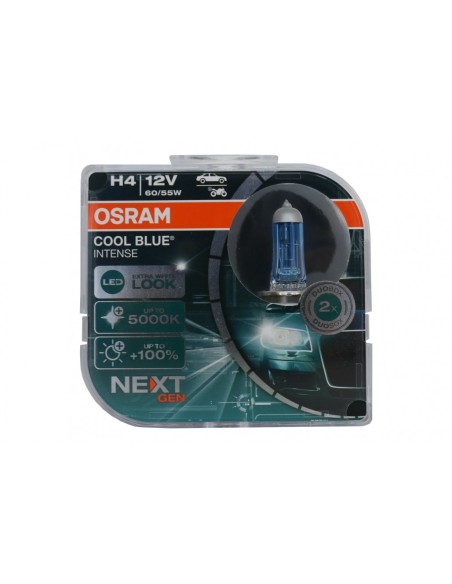 OSRAM COOL BLUE INTENSE NEXT GEN H4 Lampada frontale alogena 64193CBN-HCB 12V (2 unità)
