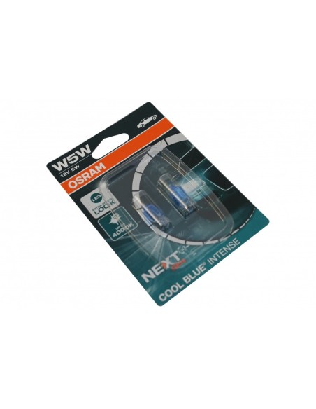 OSRAM COOL BLUE INTENSE NEXT GEN W5W Lampada frontale alogena per posizione della targa (1 pezzo)