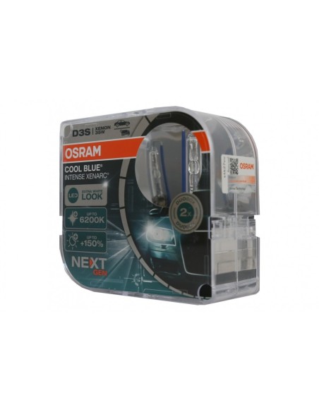 OSRAM XENARC COOL BLUE INTENSE NEXT GEN D3S Lampada allo xeno HID Xenon 66340CBN-HCB Scatola rigida (2 pezzi)