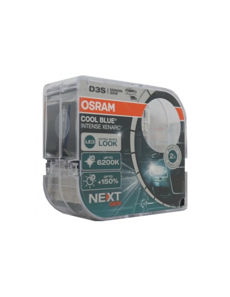 OSRAM XENARC COOL BLUE INTENSE NEXT GEN D3S Lampada allo xeno HID Xenon 66340CBN-HCB Scatola rigida (2 pezzi)
