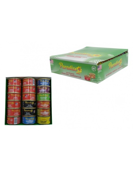 Paradise Air Fresh Organic Spray deodorante biologico per aria, assortimento di 18 lattine