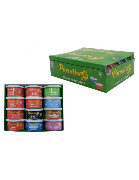 Paradise Air Fresh Organic Spray deodorante biologico per aria, assortimento di 12 lattine