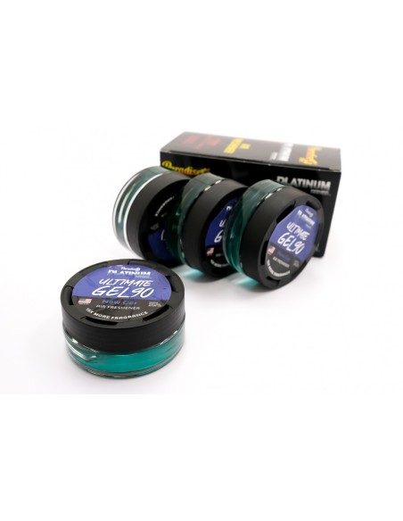 Paradise Fresh Air Gel Deodorante per aria in gel Platinum Series, eliminazione odori, profumo, confezione da 4 vasetti