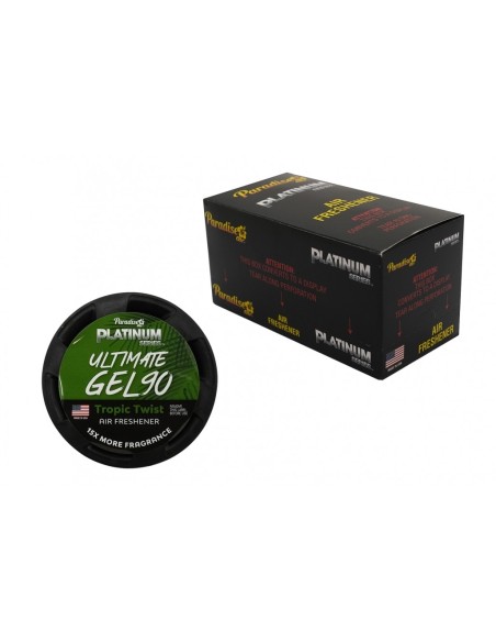 Paradise Gel Deodorante per Aria Ultimate Serie Platinum, Eliminazione Odori, 4 vasi (Tropic Twist)