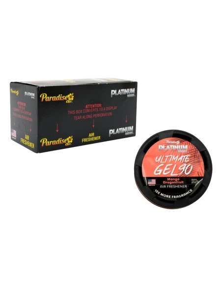 Paradise Gel Deodorante per Aria Ultimate Serie Platinum, Eliminazione Odori, 4 vasi (Mango Dragonfruit)