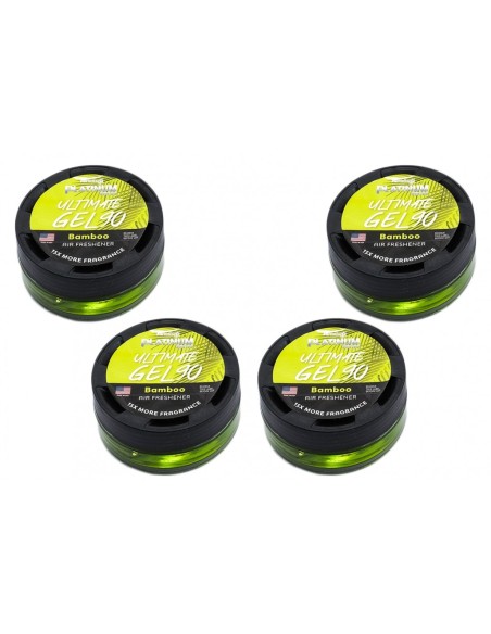 Paradise Gel Deodorante per Aria Ultimate Serie Platinum, Eliminazione Odori, 4 vasi (Bambù)