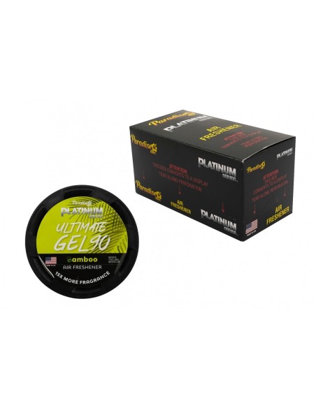 Paradise Gel Deodorante per Aria Ultimate Serie Platinum, Eliminazione Odori, 4 vasi (Bambù)