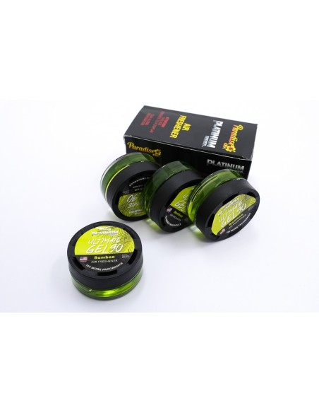 Paradise Gel Deodorante per Aria Ultimate Serie Platinum, Eliminazione Odori, 4 vasi (Bambù)