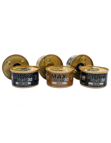 Paradise Air Fresh Organic Deodorante per Auto senza Cappuccio Max Fresh 30 6 lattine assortite
