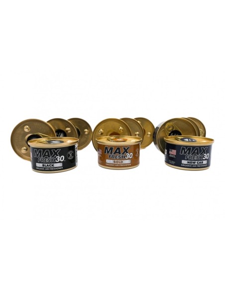 Paradise Air Fresh Organic Deodorante per Auto senza Cappuccio Max Fresh 30 12 lattine assortite