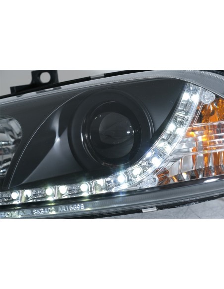 Fari a LED per Alfa Romeo 156 (10.1997-06.03) DAYLIGHT Nero