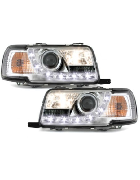 Fari LED DRL Chrome per AUDI 80 B4 Limo Avant (91-94)