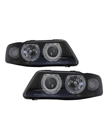 Fari Angel Eye per Audi A3 8L (09.00-05.03) Nero