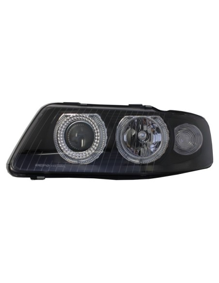 Fari Angel Eye per Audi A3 8L (09.00-05.03) Nero