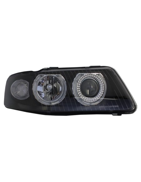 Fari Angel Eye per Audi A3 8L (09.00-05.03) Nero