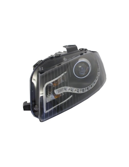 Fari DAYLIGHT per Audi A3 8P (05.03-03.08): Nero