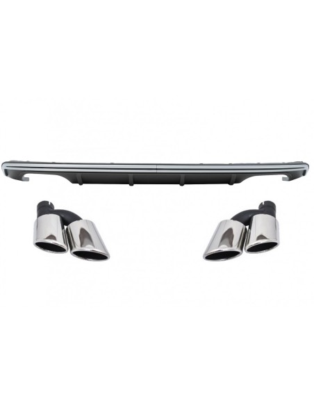 Paraurti posteriore Valance diffusore per Audi A3 8V Hatchback Sportback w/ scarico tubi di coda