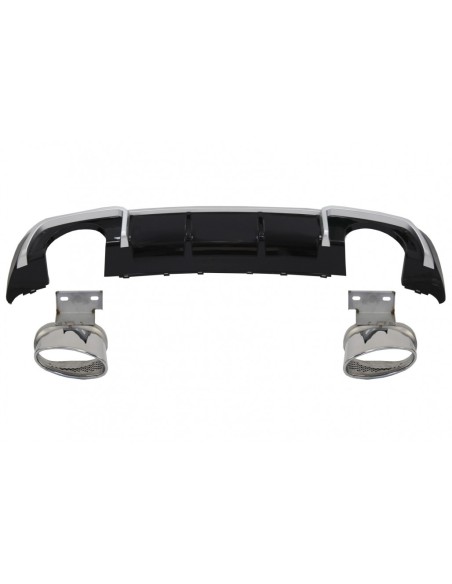 Paraurti posteriore Valance diffusore w/ scarico suggerimenti per Audi A3 8V Sline Facelift
