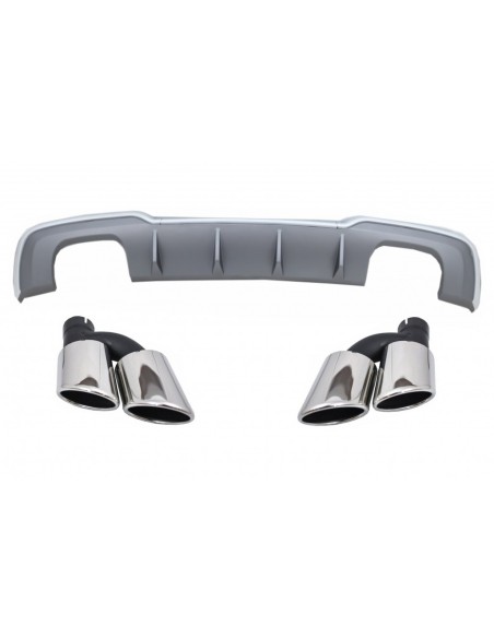 Paraurti posteriore Valance diffusore w/ scarico per Audi A3 8V Facelift S-Line