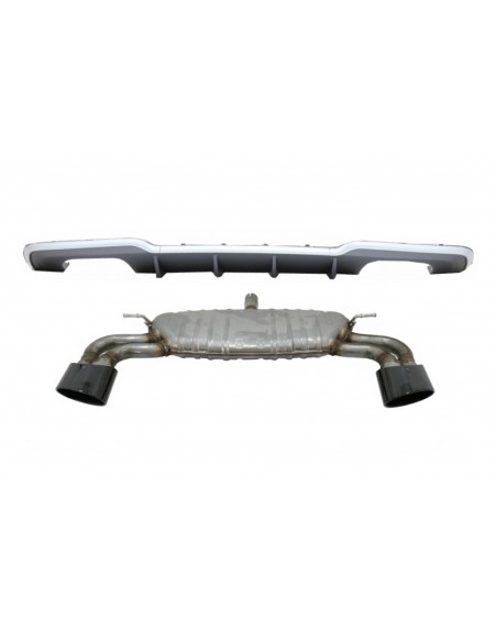 Paraurti posteriore Valance diffusore w/ sistema di scarico per A3 8V Facelift Hatchback - Sportback S-Line