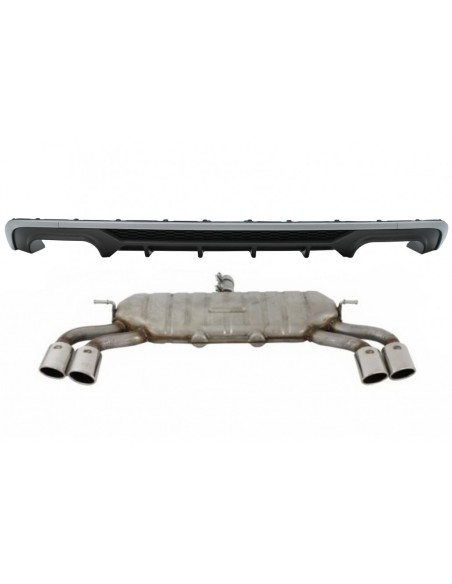 Paraurti posteriore Valance diffusore w/ sistema di scarico per AUDI A3 8V Facelift Hatchback Sportback