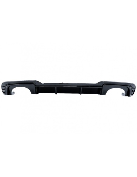 Paraurti post. Valance diffusore w/ scarico nero per Audi A3 8V Facelift Hatchback Sportback (16-19)