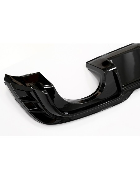 Paraurti post. Valance diffusore w/ scarico nero per Audi A3 8V Facelift Hatchback Sportback (16-19)