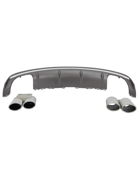 Scarico Tubi Coda per AUDI A3 8V Berlina Sportback Coupe S3 Quad Design