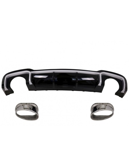 Paraurti posteriore Valance diffusore & per AUDI A3 8V Facelift (16-19) Sline SedanBumper