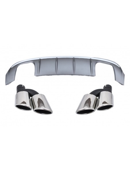 Paraurti posteriore Valance diffusore w/ scarico per Audi A3 8V Facelift (16-19) S-Line