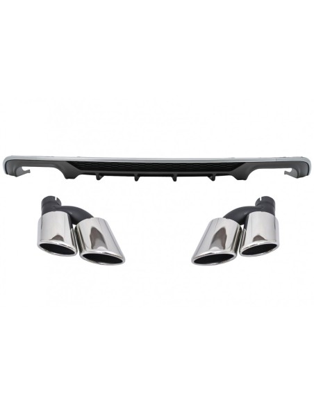Paraurti posteriore Valance diffusore w/ scarico per Audi A3 8V Facelift Sedan convertibile (16-19)