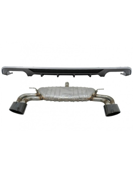 Paraurti posteriore Valance diffusore con sistema di scarico per Audi A3 8V Facelift Sedan convertibile (16-19).
