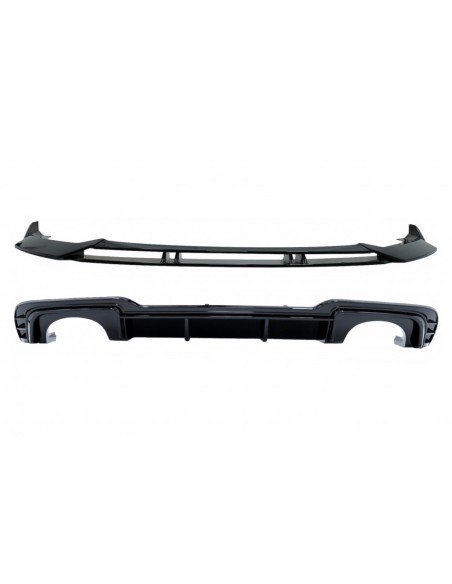 Paraurti posteriore Valance diffusore per Audi A3 8V Facelift (17-19) con paraurti anteriore Add-On Spoiler Lip Hatchback.