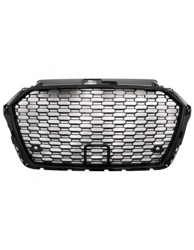 Griglia anteriore Badgeless per Audi A3 8V Facelift (17-18) in finitura Piano Black R