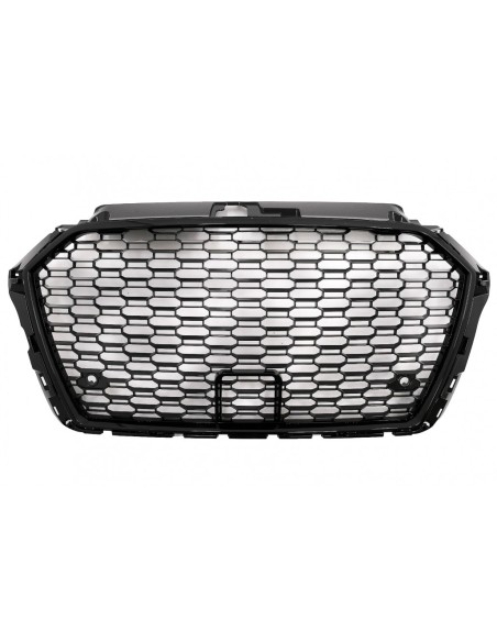 Griglia anteriore Badgeless per Audi A3 8V Facelift (17-18) in finitura Piano Black R
