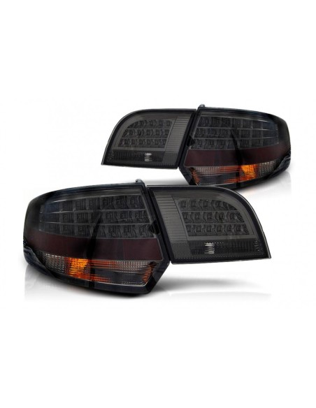 Fanali posteriori a LED per Audi A3 8P Sportback (04-08) in finitura Fumo