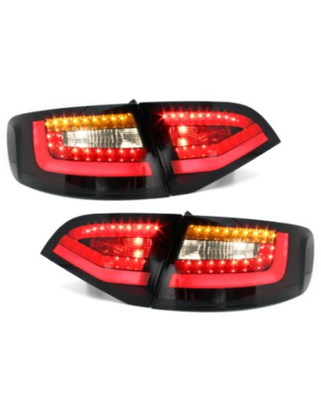 Fanali posteriori a LED neri-fumé per AUDI A4 B8 Avant (2008-2011)