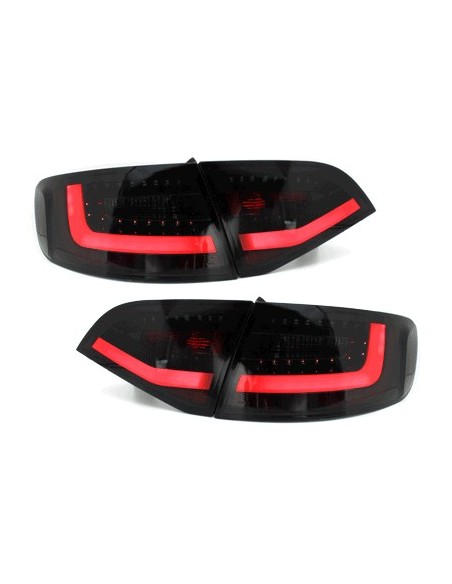 Litec LED Fanali posteriori Black-Smoke per AUDI A4 B8 Avant (2009-2012)