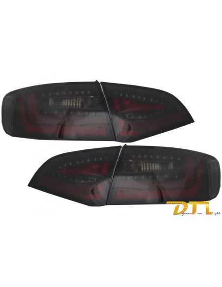 Litec LED luci posteriori nero-fumo con luce di svolta sequenziale per AUDI A4 B8 Avant (2008-2011)
