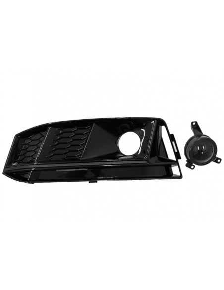 Paraurti inferiore griglia ACC copre griglie laterali per Audi A4 B9 S-Line Berlina Avant (2016-2018) Black Edition